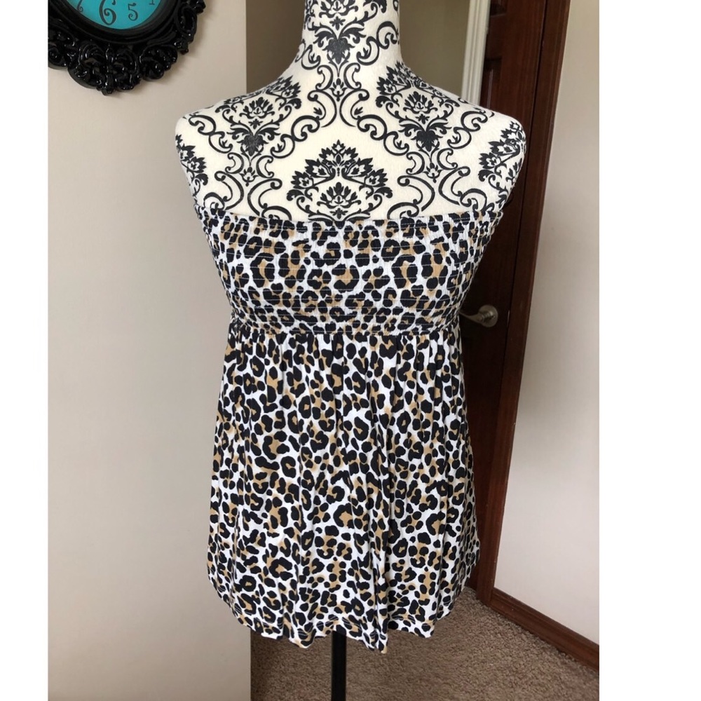 Leopard Print Off the Shoulder Top